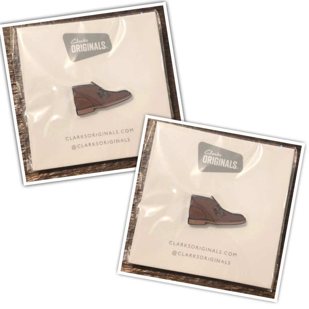 2 Clarks Orinials Desert Boot Pins
